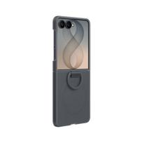 Samsung Silicone Ring Magnet Cover Samsung Galaxy Z Flip 8 su MagSafe suderinamu žiedu - Juoda