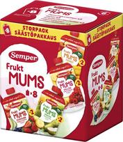 Vaisinių tyrelių rinkinys SEMPER MUMS RTE, 6mėn., 8x110 g