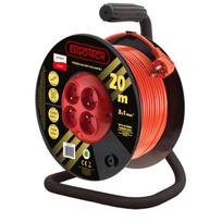 30 m ilgio būgninis prailginimo laidas su įžeminimu „OMY 3x1 4xGS Elgotech PZB-40-30Y/1“