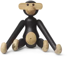 Kay Bojesen - Monkey Mini - A9,5 cm - Tamsiai dažytas ąžuolas