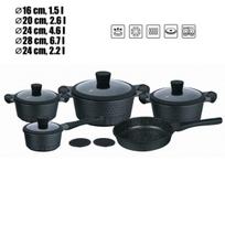 Akmens masės 11 dalių puodų rinkinys