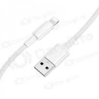 Lightning laidas Borofone BX117 USB-A į Lightning 1 m 2.4A baltas