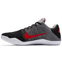 Nike Kobe 11 Elite Low Tinker Muse Men Sneakers Black Cool-Grey Black-University-Red 822675-060 42 gray