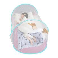 Easy Setup Foldable Netting Tent Breathable Mesh Travel Tent for Outdoor Camping Backyard and Daily Home Travel Use ežero mėlyna spalva