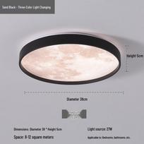 Dream Bubble Moon Style Ceiling Light juoda spalva
