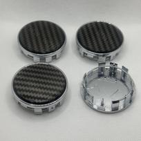 4 vnt. / rinkinys 54 mm automobilių ratai ratlankiai, stebulės dangteliai, centriniai ratai sidabras