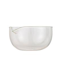 New 350/600ml Glass Bowl Japanese Transparent Salad Bowl Baking Yogurt Bowl Vegetable white