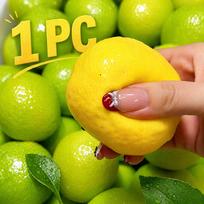 Crunchy Squishy Lemon Stress Ball Toy Crispy Handmade Color-Changing Lemon Squishy Fidget Ball ASMR Sensory Stress Relief Toys yellow