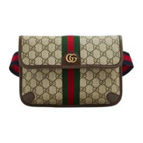 GUCCI Ophidia Canvas With Leather Sling Bag, Shoulder Bag, Crossbody Bag, Fanny Pack Small Women's Brown/Ebony 752597-FACFW-8920 One Size 1 beige