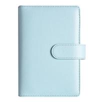 A6 Money Budget Planner Binder PU Journal Notebook Cover Practical Cash Budget Binde mėlyna