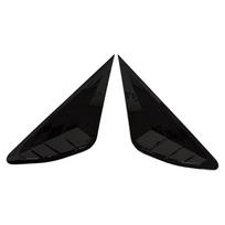 For Lexus RX270 RX450 350 2009-2014 ABS Plastic Window Quarter Louver Scoop Cover Side Vent Shutter Trim Car Adhesive Accessorie Gloss Black