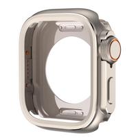Metalinis buferio dėklas Apple Watch10 46mm apsauginiam rėmeliui, dangtelis iWatch serijai 11 9 8 7 6 5 SE, keisti į Ultra 3 49mm titano 44MM-Series 6 5 4SE gray