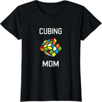 Cubing Mom Speed Cubing Puzzle Graphic T-Shirt S juoda