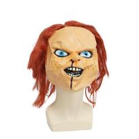 Childs Play Chucky lėlė Helovino latekso kaukė su baisiu dizainu vakarėliui ir Cosplay