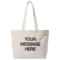 Nike Heritage 22L  Your Message Here  Tote Bag Oatmeal/Safety Orange/Safety Orange Men Tote_bags White IU4945-140 White