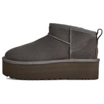 UGG Ultra Mini Fleece Lined, Minimalist Style Comfortable Ankle Length Snow Boots Women's 1135092-CHRC 37 pilka