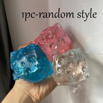 Cheese Cube Stress Ball Squishy Toy  Slow Rebound Stretchable Squeeze Ball Fidget Toy ASMR Sensory Anti-Stress Friends Gift brown