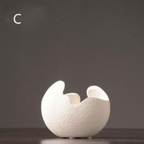 Nordic Simple Modern Creative Flower Arrangement Keramikinė vaza Namų svetainės apdaila C white