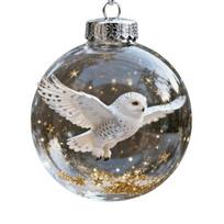 Nature's Birds Crystal Glass Ornament Clear Plastic Bird Christmas Ball Ornament Xmas Tree Memorial Gifts F gray