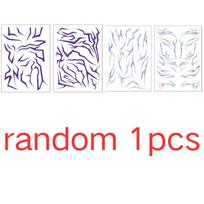 K-pop Demon Hunters Rumi Laser Tattoo Stickers with Technological Feel Anime Cosplay Stage Lightning Makeup Face Decor Stikers Tattoo Stickers white