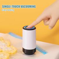 USB Rechargeable Electric Air Pump Handheld Vacuum Automatic Compressed Bag Electric Pump Labor-saving Compression Tool CN beige