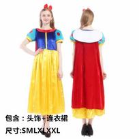 Halloween Snow White Cinderella Ice Snow Sleeping Beauty Rapunzel Cosplay Adult Annual Meeting Christmas Dress S