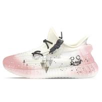 Adidas Originals Yeezy Boost 350 V2 Abrasion Resistant Abrasion Resistant Low top Casual Shoes Unisex White Pink HQ6316(Team373-) 38