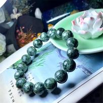 12mm Natural Green Seraphinite Bracelet for Women Lady Man Gift Reiki Crystal Gift Beads Energy Stone Strands Jewelry AAAAA žalia