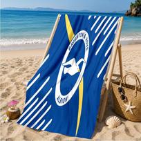 Brighton & Hove Albion Crest Beach Towel Microfiber Beach Towel, Lightweight and Quick-Dry, for Summer Travel, Swimming Pool Fan Birthday Gift 70cmx140cm(27x55inch)