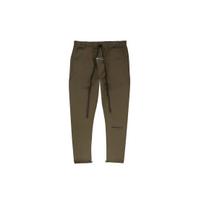 Fear of God Essentials Rain Drum Reflective Nylon Slim Sweatpants Men Bottoms Brown FOG-FW21-102 L black