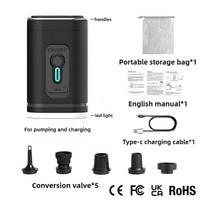 Wireless Inflation Pump Portable Outdoor Mini Air Compressor Air Cushion Bed Swim ring Multi function Air Pump Battery Powered juoda