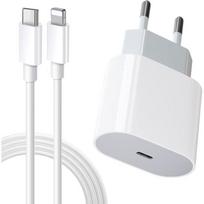 Greitas įkroviklis - Apple - iPhone 20W - USB C - 1m laidas - Suderinamas su iPhone 14/13/12/11