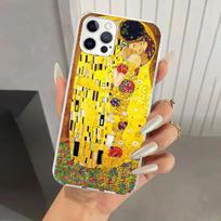 Kiss by Gustav Klimt Desig Phone Case for Iphone 17 Air 16 15 Plus 14 13 Mini 12 11 Pro Max 16E 7 8 SE 2020 Soft Funda Print She iPhone 7(8)SE yellow
