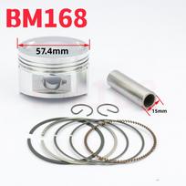 57,4 mm stūmoklio žiedų komplektas 4 taktų motoroleriui/mopedui/ATV/keturračiams GY6 150 BOAO