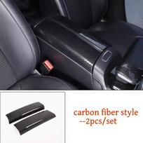 ABS Carbon Car Central Armrest Storage Box Panel Cover Trim For Mercedes Benz A B Class CLA GLA GLB W177 W247 C118 H247 2019-24 for GLB 2020-2024 gray