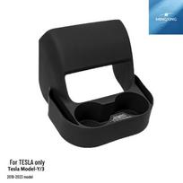 Tesla Model 3/Y Rear Water Cup Holder & Storage Box (2019-2023) juoda