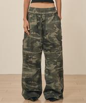 TAKEASY Camo Dusty Carpenter Pants (Camo Khaki) Camo Khaki/S black