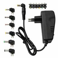 Universalus reguliuojamas maitinimo adapteris su 6 antgaliais, 3–12 V, 24 W
