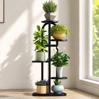 Metalinis augalų stovas 6 vazonams, 90 cm