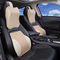 Ergonominių pagalvių rinkinys automobiliui KREMINĖ