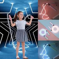 LED šokdynė - Rožinė - Rožinė
