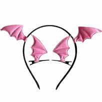 Fashion Bat Wings Headband Creative Dragon Devil Hair Clips Pins  Cosplay Costume rožinė
