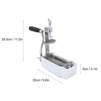 Meat Tenderizer Machine Aluminum Alloy Manual Meat Cuber Tenderizer for Kitchen Restaurants gray