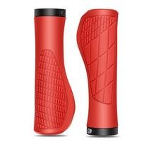 1 Pair Bicycle Handlebar Grip Shock Ergonomic Lockable MTB Mountain Bike Grips Cycling Accessories Bicycle Parts ruda