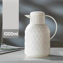 1L Insulated Bottle Double Wall Glass Vacuum Flask Household Office Water Bottle Thermal Kettle Pot Tea Coffee Thermos 1L  pp and glass balta