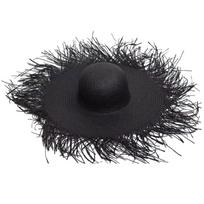 Fashionable Elegant Hat Straw Sun Hat Simple Floppy Sun Hat Seaside Travel for Outings Parties Beach Portable juoda