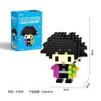 Deman Slayar Lega kimetsu no yaibe Statybiniai kaladėlės Tomioka Giyuu Figūrėlė Kamado Tanjirou Japonų Anime statybinės kaladėlės vaikams With Box black