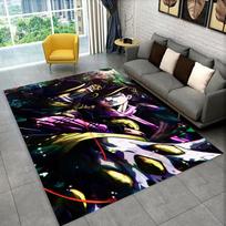3D JoJo keistosios nuotykių animacinių filmų anime kilimas svetainei, miegamajam, namų sofos dekoravimui, vaikų žaidimų neslystantis grindų kilimėlis 40x60cm( 15x23in ) gray