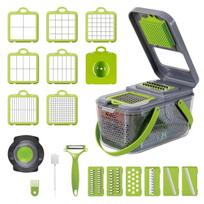 Multi-Function Vegetable Cutter Kitchen Chopper Food Onion Potato Slicer Carrot Grater Kitchen Tool Gadget Accessories yellow