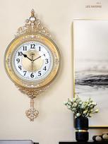 Luxurious dec orationcharacteristics fashion swing clock rustic mute clock modern pendulum clock vintage quality quartz clock auksas